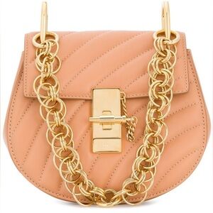 Calfskin Quilted Mini Drew Bijou Shoulder Bag Blushy Pink